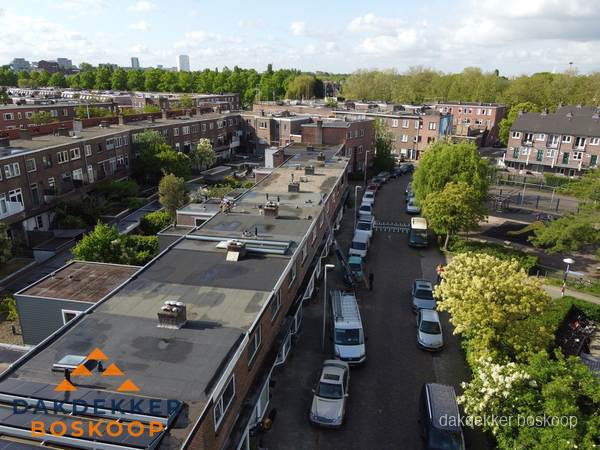 Luchtfoto dakinspectie woonwijk in Boskoop Luchtfoto dakinspectie woonwijk in Boskoop